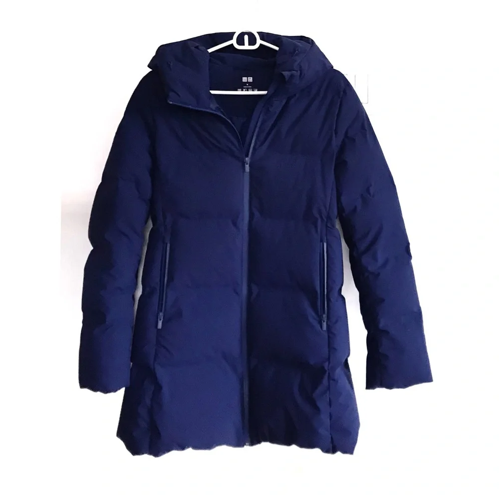 Uniqlo Seamless Down Short Coat in Blue Med - Picture 6 of 7